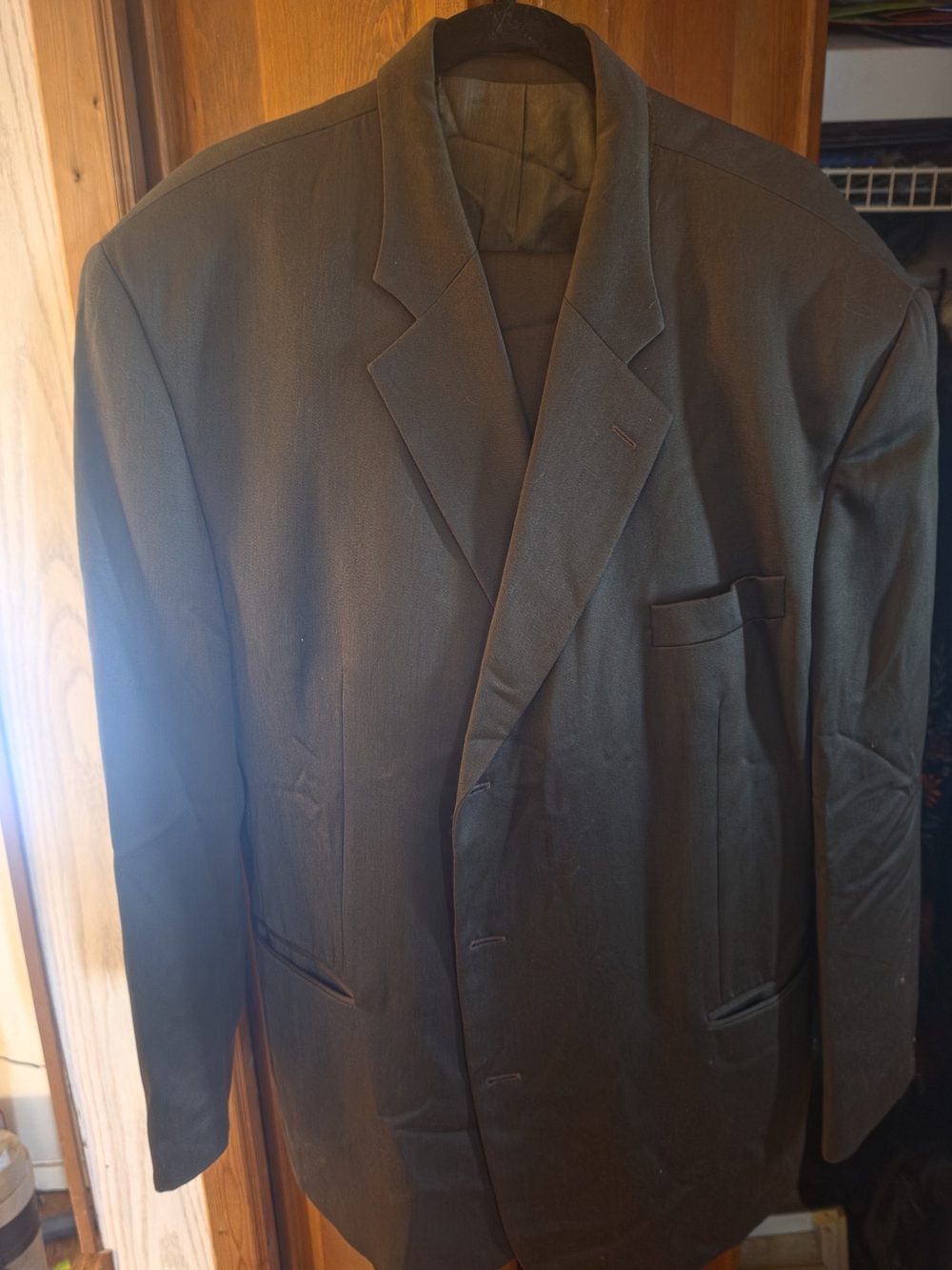 Men's Olive Green Two-piece Suit